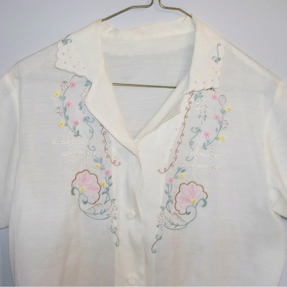vintage embroidered button up - Picture 2 of 4